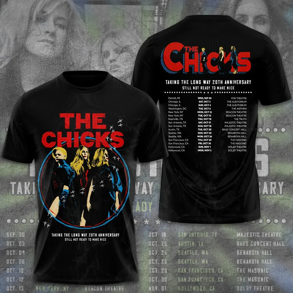 The Chicks 20th Anniversary Tour 2026 T-Shirt The Chicks Merch Gifts For Music Lovers - Loomnari