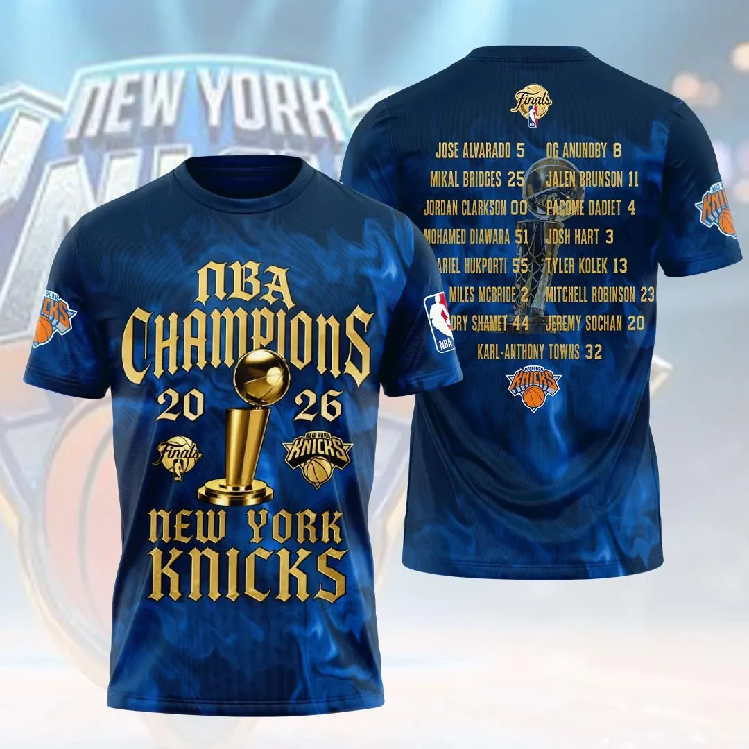 New York Basketball Merch New York Knicks 2026 Finals Champions Shirt Basketball Enthusiast Gifts - Loomnari