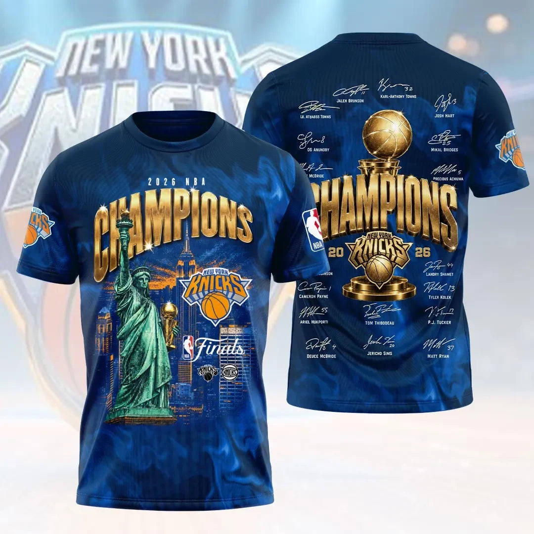New York Knicks 2026 Finals Champions Shirt New York Basketball Apparel Gift Ideas - Loomnari
