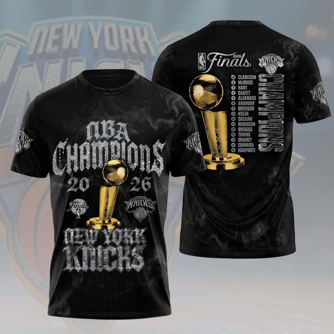 New York Knicks 2026 Finals Champions Shirt New York Basketball Apparel Gifts For Son - Loomnari