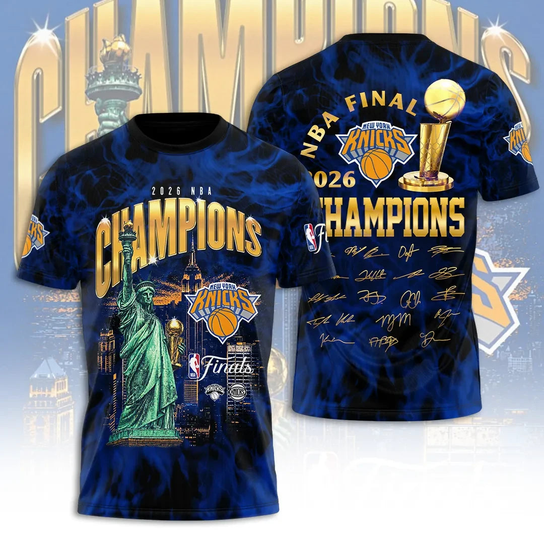 New York Knicks Finals Champions 2026 Shirt Knicks Merch Basketball Fan Apparel Him Gifts - Loomnari
