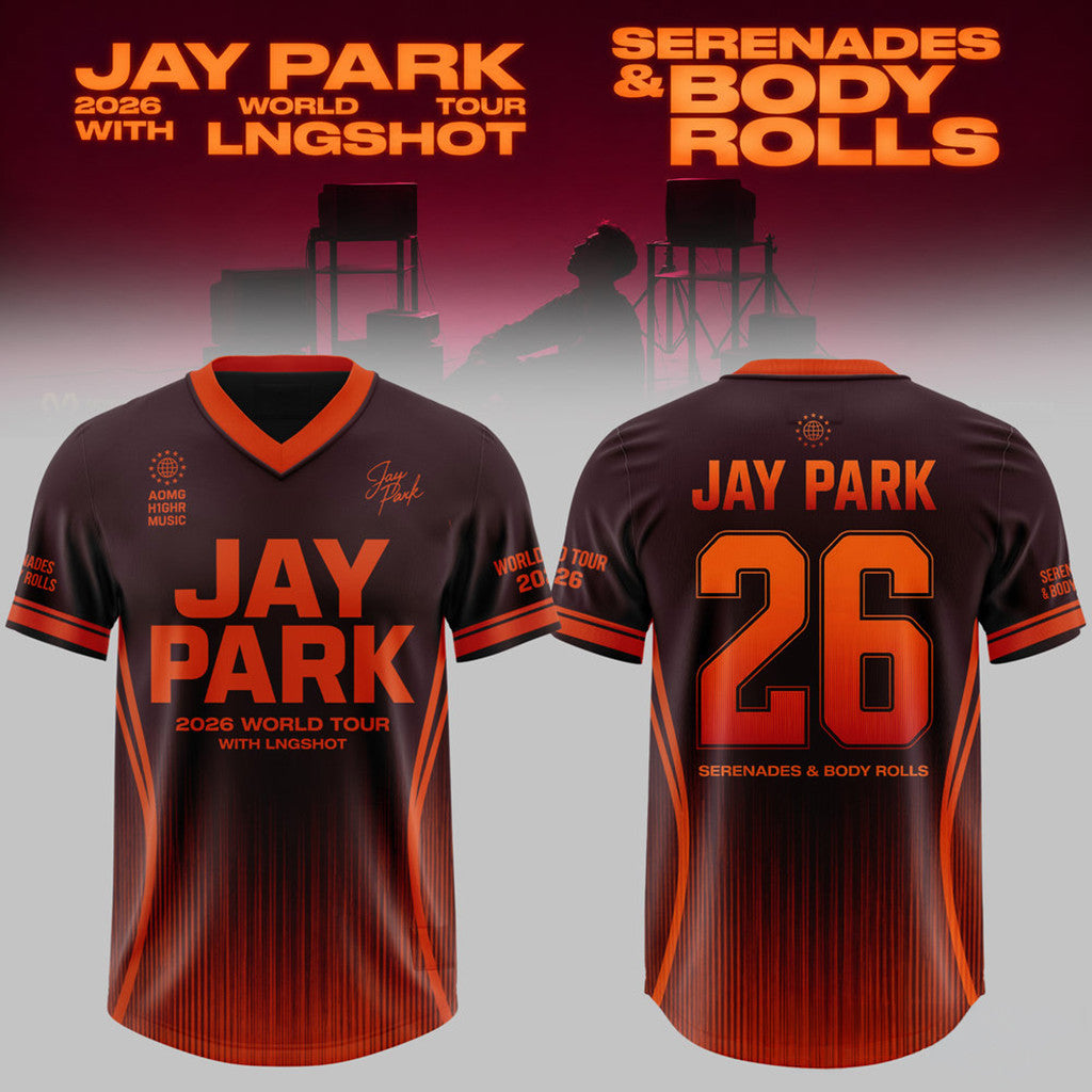 Jay Park 2026 World Tour X LNGSHOT Serenades Body Rolls Jersey Shirt Jay Park Merch Fan Present - Loomnari