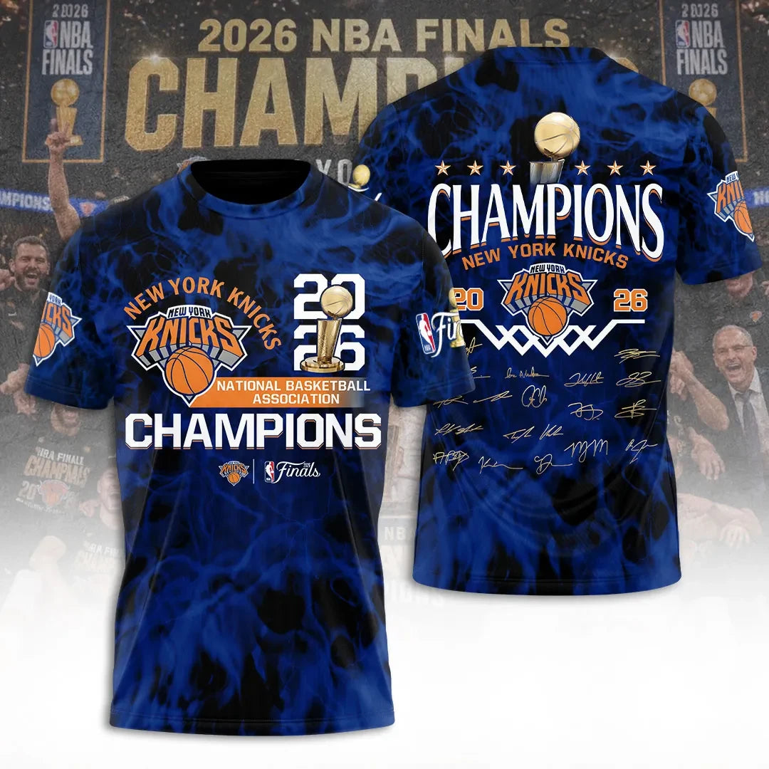 New York Knicks Finals Merch 2026 NY Knicks National Basketball Association Champions Shirt - Loomnari