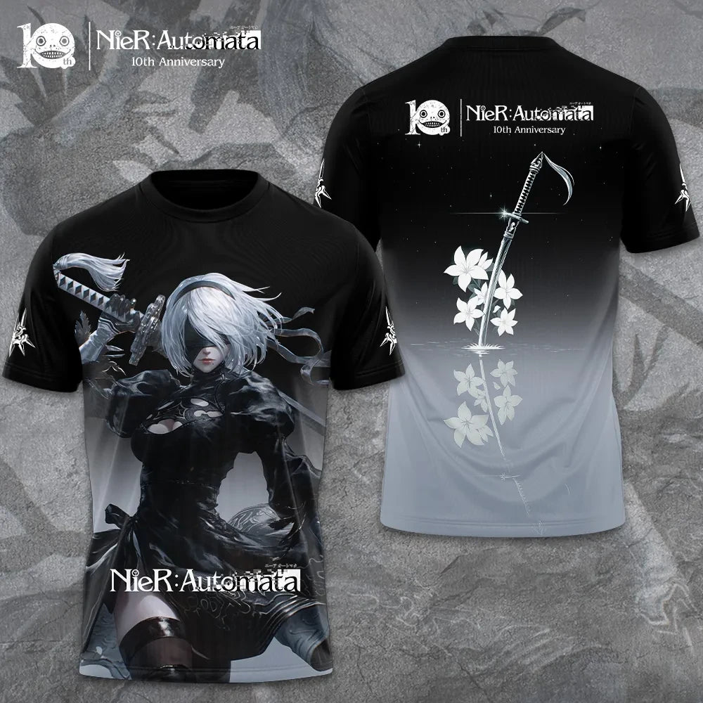 Nier Automata 10th Anniversary Shirt NieR Automata Merch Best Gifts For Gamers - Loomnari