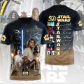Star Wars 50th Anniversary Shirt Star Wars Merch Thank You For The Memorial T-Shirt Fan Gifts - Loomnari