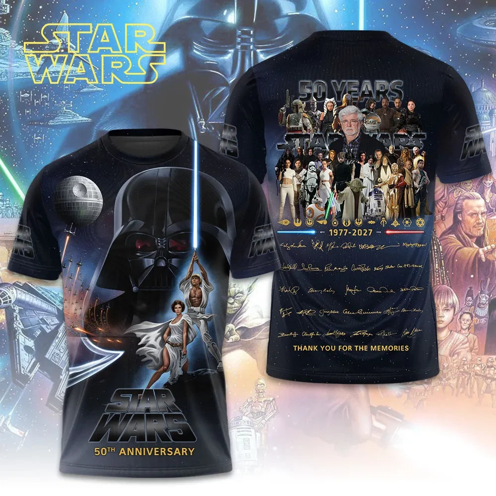 Star Wars 50th Anniversary Shirt Thank You For The Memorial Star Wars Merch Movie Lovers Gifts - Loomnari