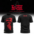 Muse Wow Signal North American Tour 2026 T-Shirt Black Muse Tour Merch Gifts For Rock Fans - Loomnari