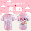 San Diego Padres x Hello Kitty Theme Nights Jersey Padres Merch Gifts For Baseball Fans - Loomnari