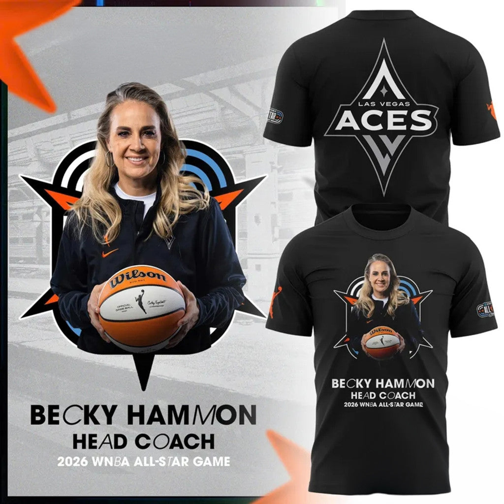 Las Vegas Aces Becky Hammon 2026 WNBA All Star Coach Shirt LV Aces Merch Basketball Fan Gifts - Loomnari