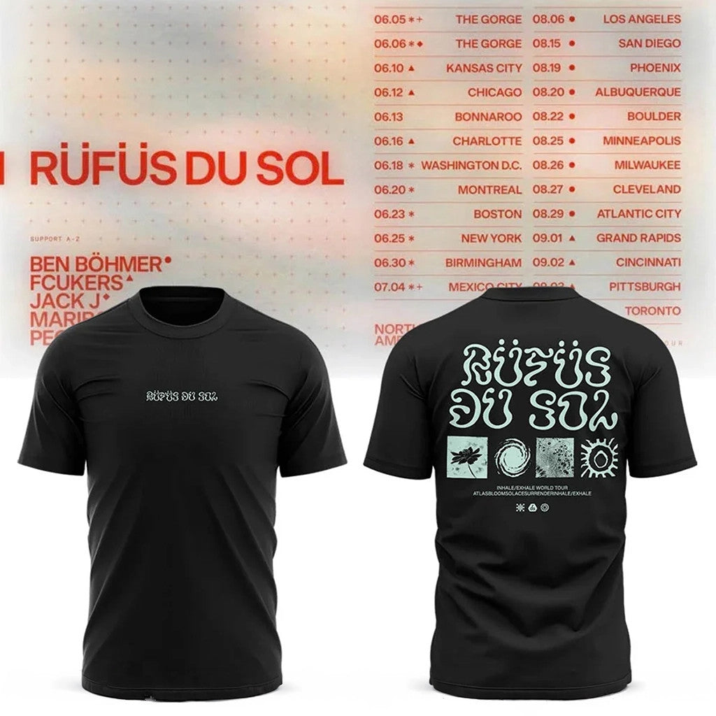 Rufus Du Sol Merch 2026 RDS North America Tour T-Shirt Rufus Du Sol Shirt Gift For Fans - Loomnari