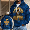 New York Basketball Merch New York Knicks 2026 Finals Champions Quarter Zip Hoodie Fan Gear - Loomnari