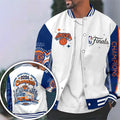 NY Knicks Merch New York Knicks 2026 Finals Champions Varsity Jacket Basketball Fan Apparel - Loomnari
