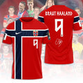 Norway National Football x Erling Haaland Shirt #9 Norway FIFA World Cup 2026 Merch Him Gifts - Loomnari