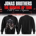 Jonas Brothers Tour Merch 2026 JB The Burning Up Tour All Over Again Sweatshirt Gift For Fans - Loomnari