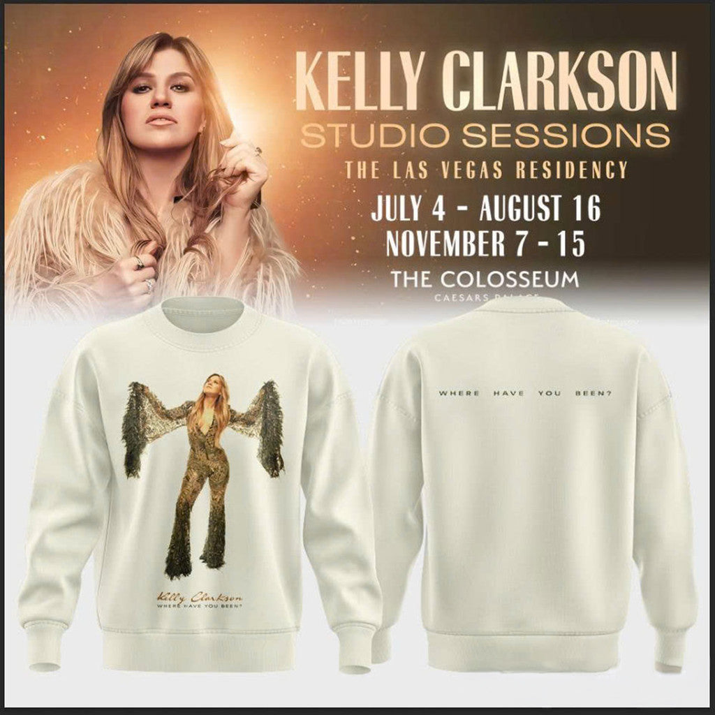 Kelly Clarkson Studio Sessions The Las Vegas Residency 2026 Sweatshirt Kelly Clarkson Merch - Loomnari
