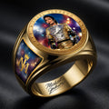 Michael Jackson The King Of Pop Ring Michael Jackson Merch Best Gifts For Music Lovers - Loomnari