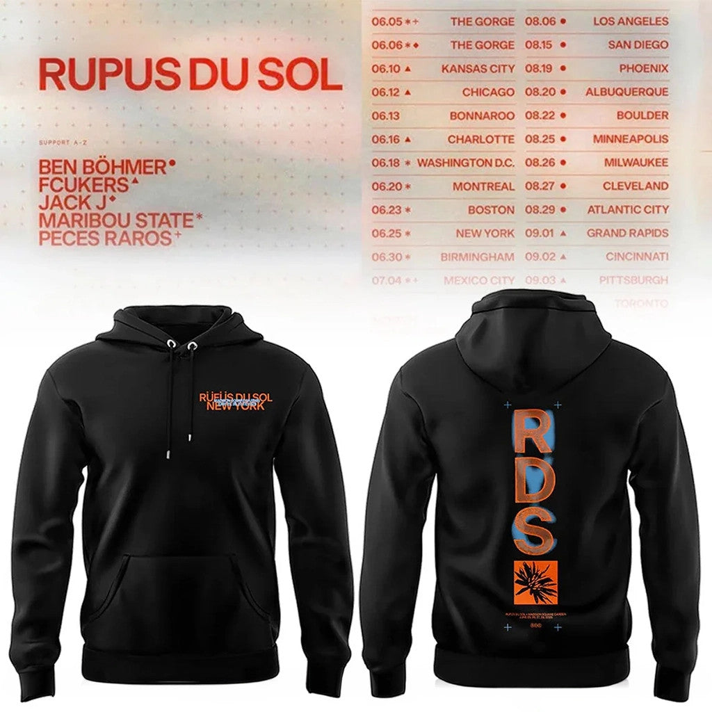 Rufus Du Sol Merch North America Tour 2026 Hoodie Gift Ideas For Music Lovers - Loomnari