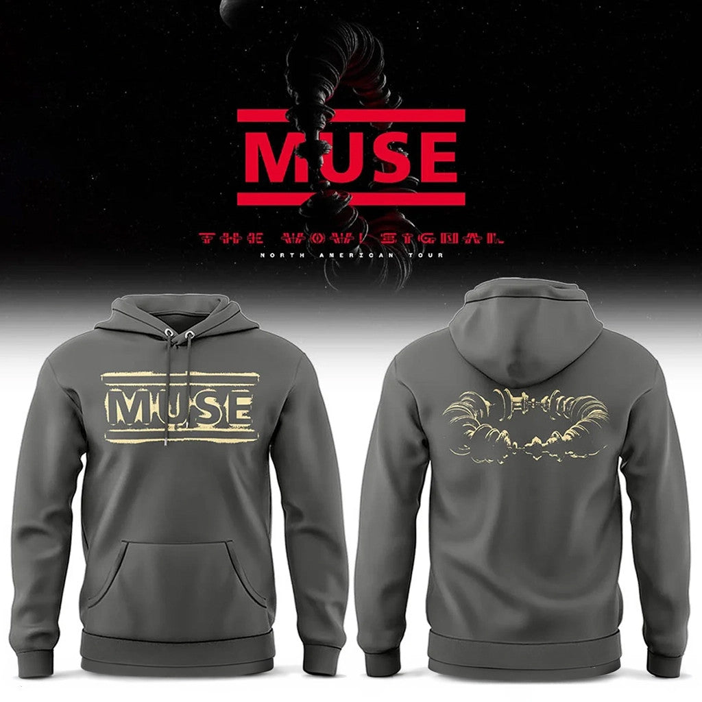 Muse Tour Merch 2026 Muse The Wow Signal North American Tour Hoodie Gifts For Rock Fans - Loomnari