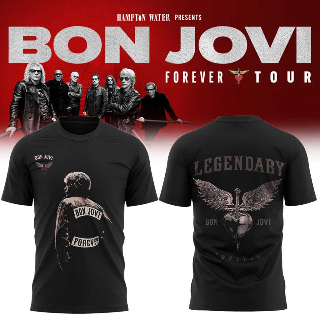 Bon Jovi Forever Tour 2026 T-Shirt Bon Jovi Merch Music Fan Apparel Gift For Husband - Loomnari