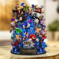 Sonic the Hedgehog Merch 35th Anniversary Acrylic Plaque Display Decorations - Loomnari