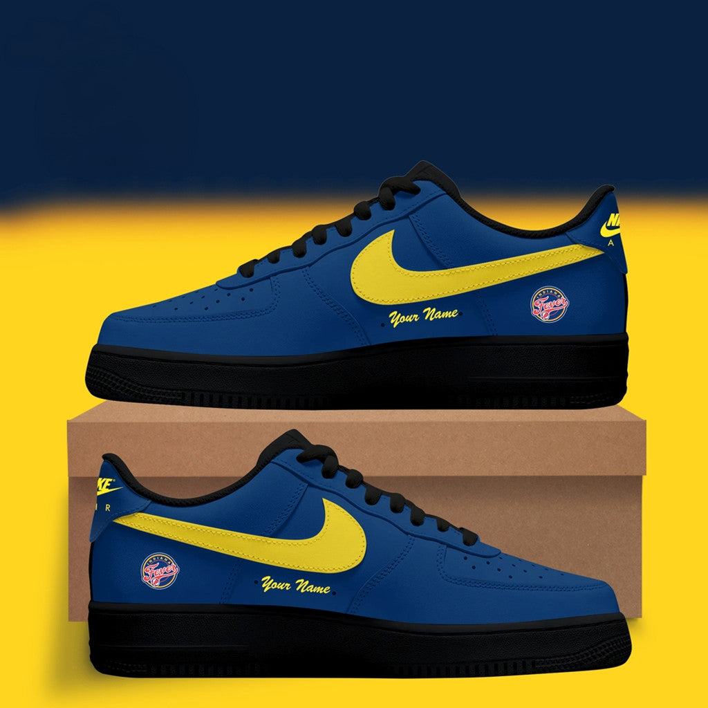 Personalized Indiana Fever WNBA X Back 2 Black Sneakers Indiana Fever Merch Gift For Fans - Loomnari