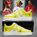 Personalized Lewis Hamilton X Scuderia Ferrari Shoes Sneakers NASCAR Fan Merch Gift For Him - Loomnari