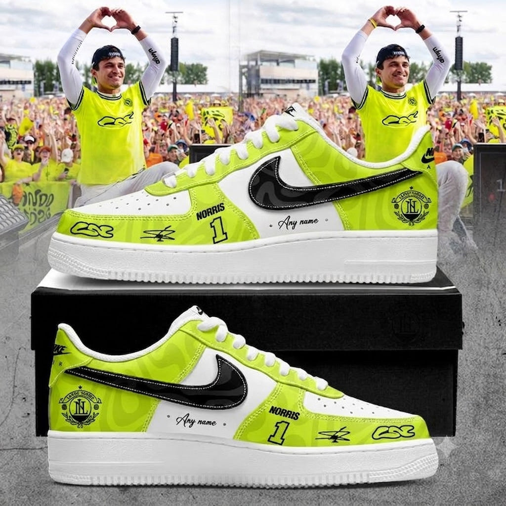 Personalized McLaren Formula 1 Team 2026 Lando Norris Shoes Sneakers Gift For Racing Fans - Loomnari