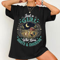 Just A Girl Who Loves Goats And Chickens T-Shirt Funny Farm Girl Shirt Gift For Sisters - Loomnari