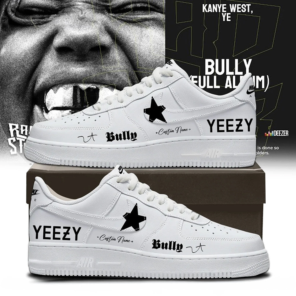 Personalized Kanye West YE Bully 2026 Shoes Sneakers Yeezy Tour Merch Gift For Rapper Fans - Loomnari