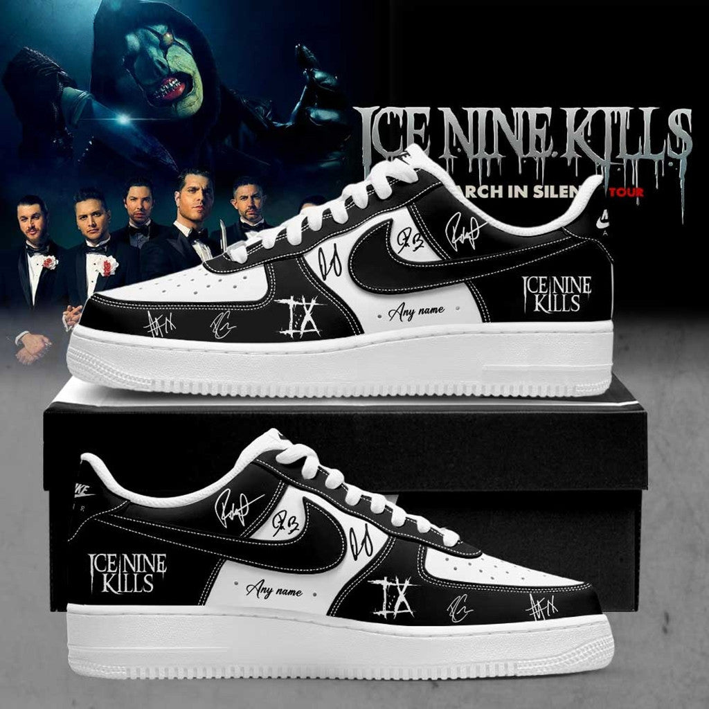 Personalized Ice Nine Kills March In Silence Tour 2026 Shoes Sneaker INK Merch Dad Gifts - Loomnari