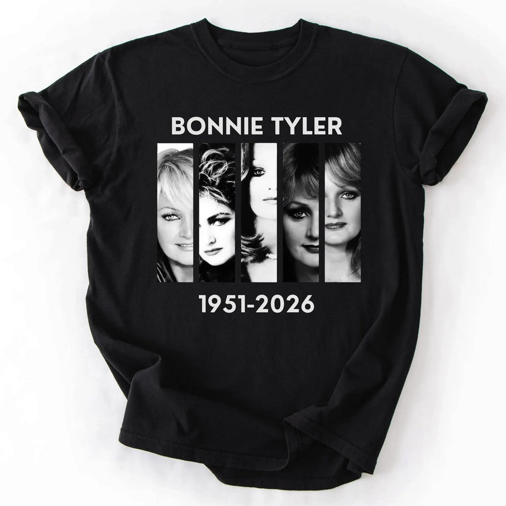 RIP Bonnie Tyler 1951 2026 T-Shirt Bonnie Tyler Merch Memorial Gifts - Loomnari