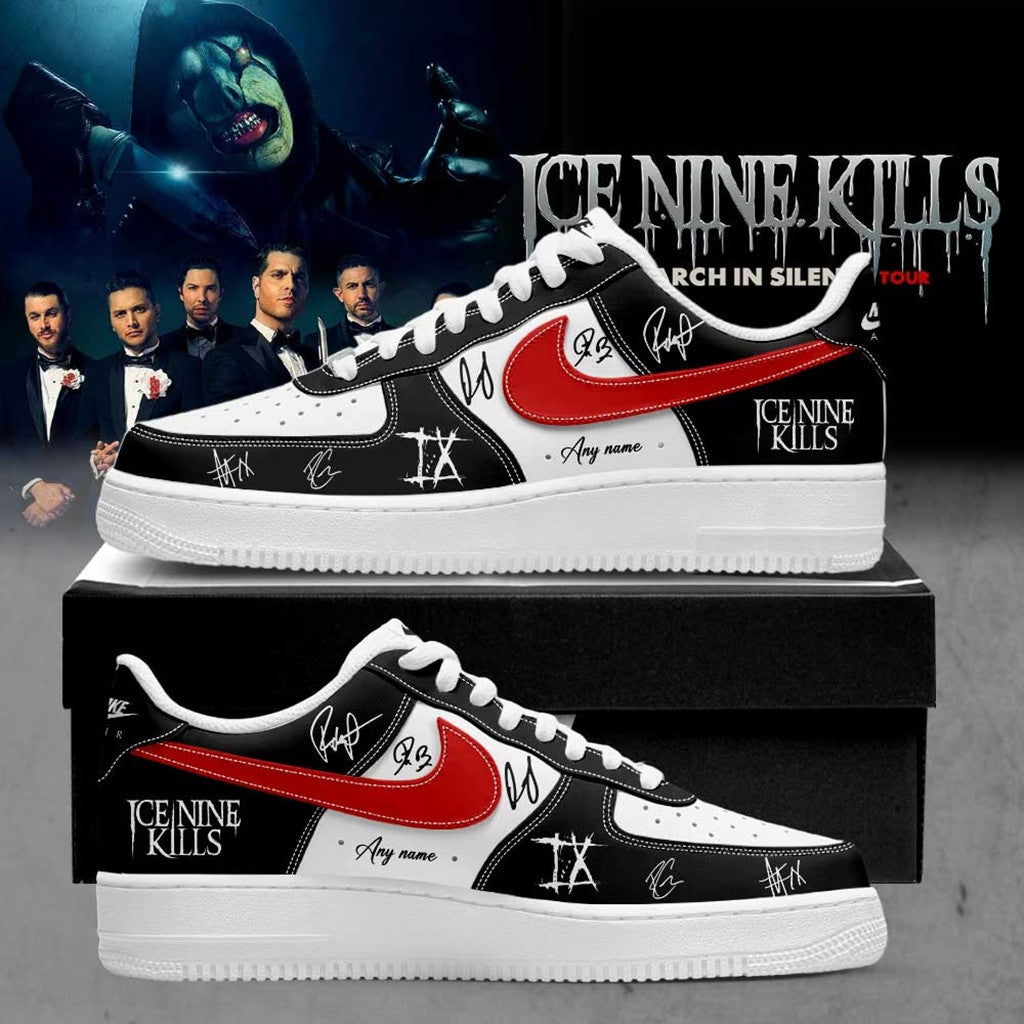 Personalized Ice Nine Kills March In Silence Tour 2026 Sneaker Fan Shoes INK Merch Signature - Loomnari