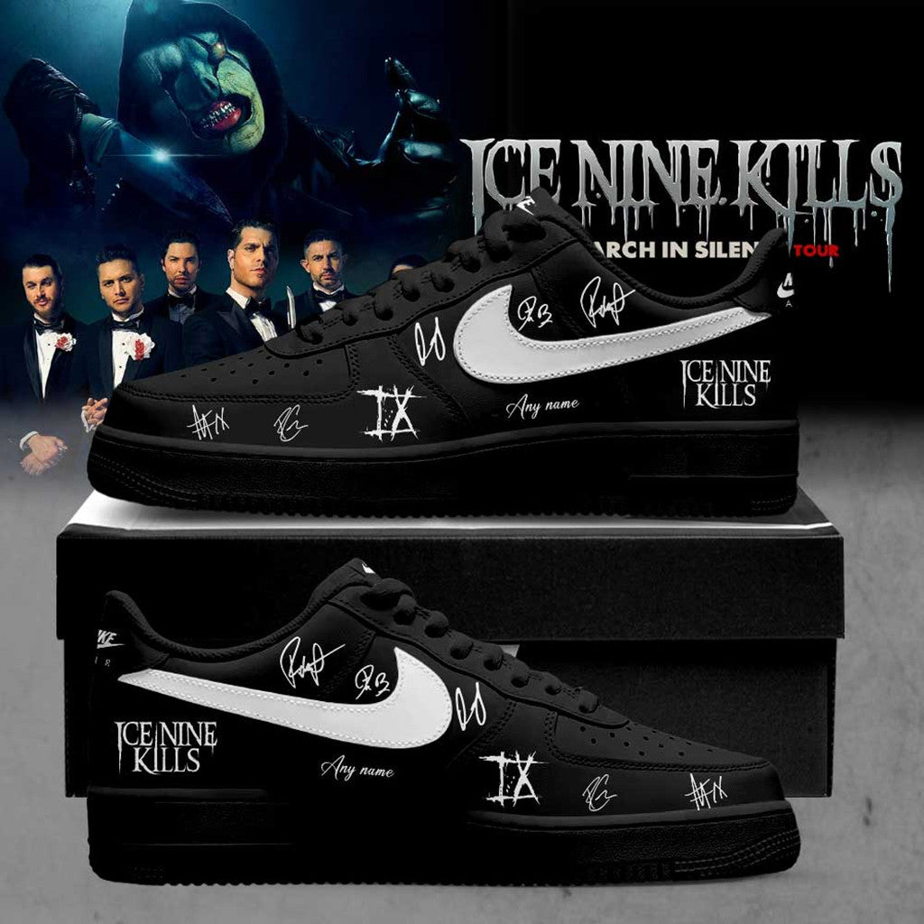 Personalized Ice Nine Kills March In Silence Tour 2026 Sneaker For Fans INK Merch Signed - Loomnari