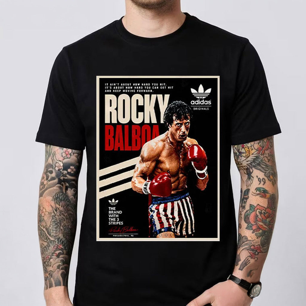 Rocky Balboa It Ain't About How Hard You Hit Movie T-Shirt 2026 Rocky Balboa Merch Him Gifts - Loomnari