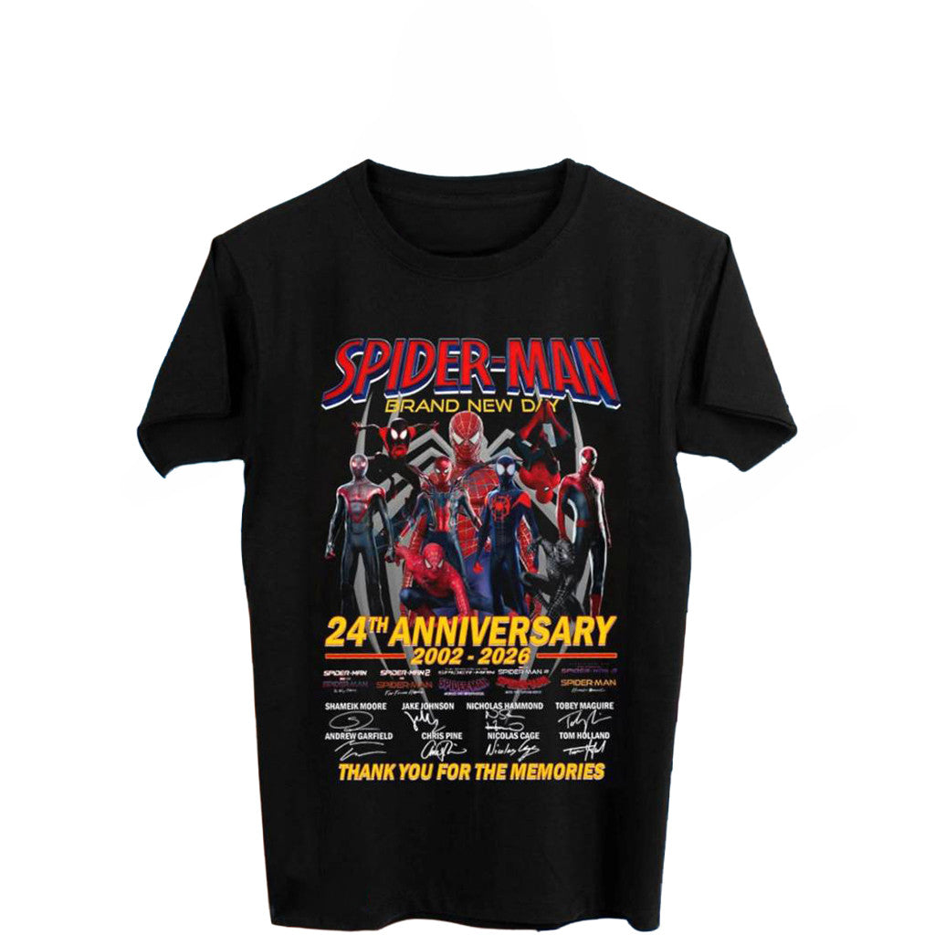Spider Man 24th Anniversary 2002 2026 T-Shirt Spider Man Brand New Day Merch Gift For Fans - Loomnari