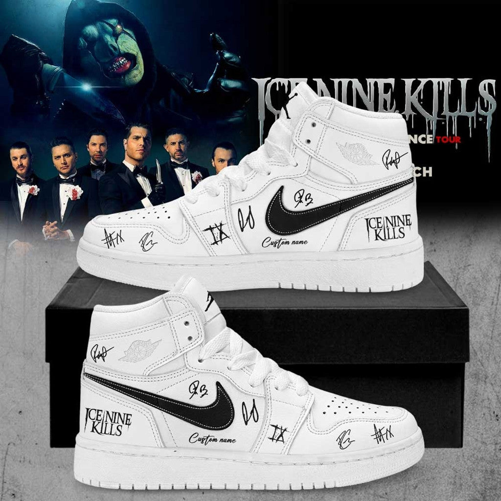 Personalized Ice Nine Kills March In Silence Tour 2026 Shoes Sneakers INK Merch Signed Fan Gift - Loomnari