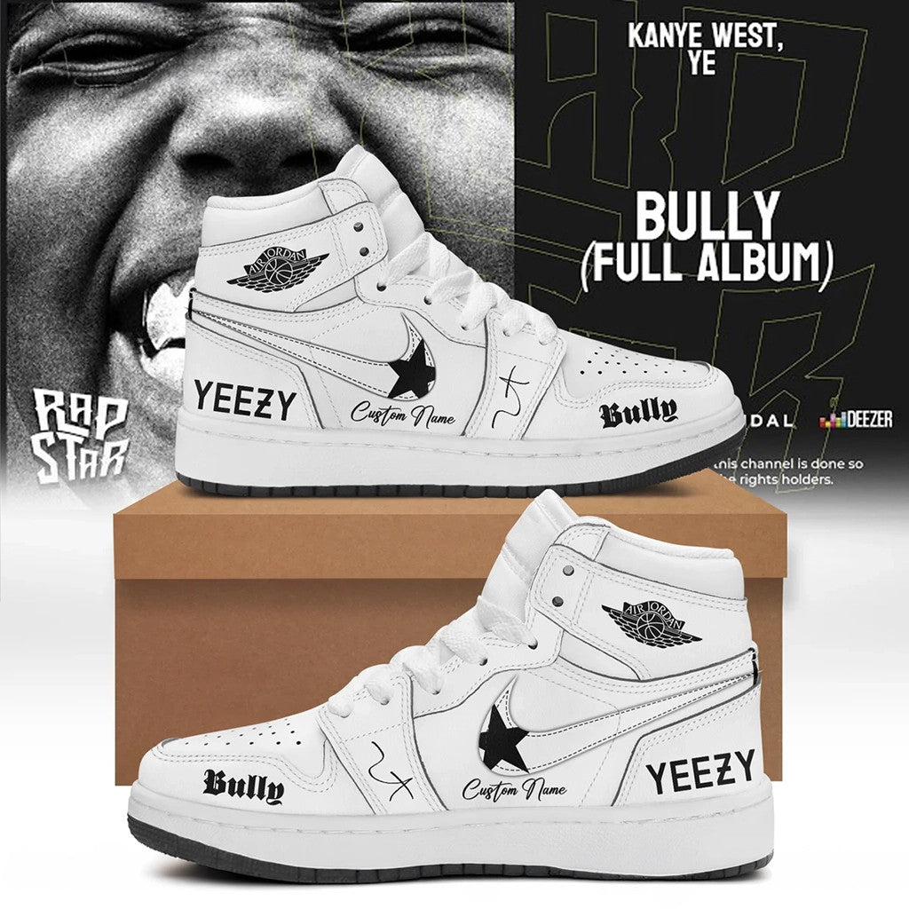 Personalized Kanye West YE Bully 2026 Shoes Sneakers Yeezy Tour Merch Best Gift For Rap Fans - Loomnari