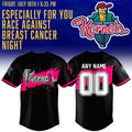Personalized Cedar Rapids Kernels X Breast Cancer Pink Ribbon Black 2026 Baseball Jersey - Loomnari