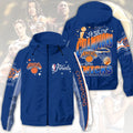 NY Knicks Merch New York Knicks 2026 Finals Champions Windbreaker Jacket Basketball Fan Clothes - Loomnari