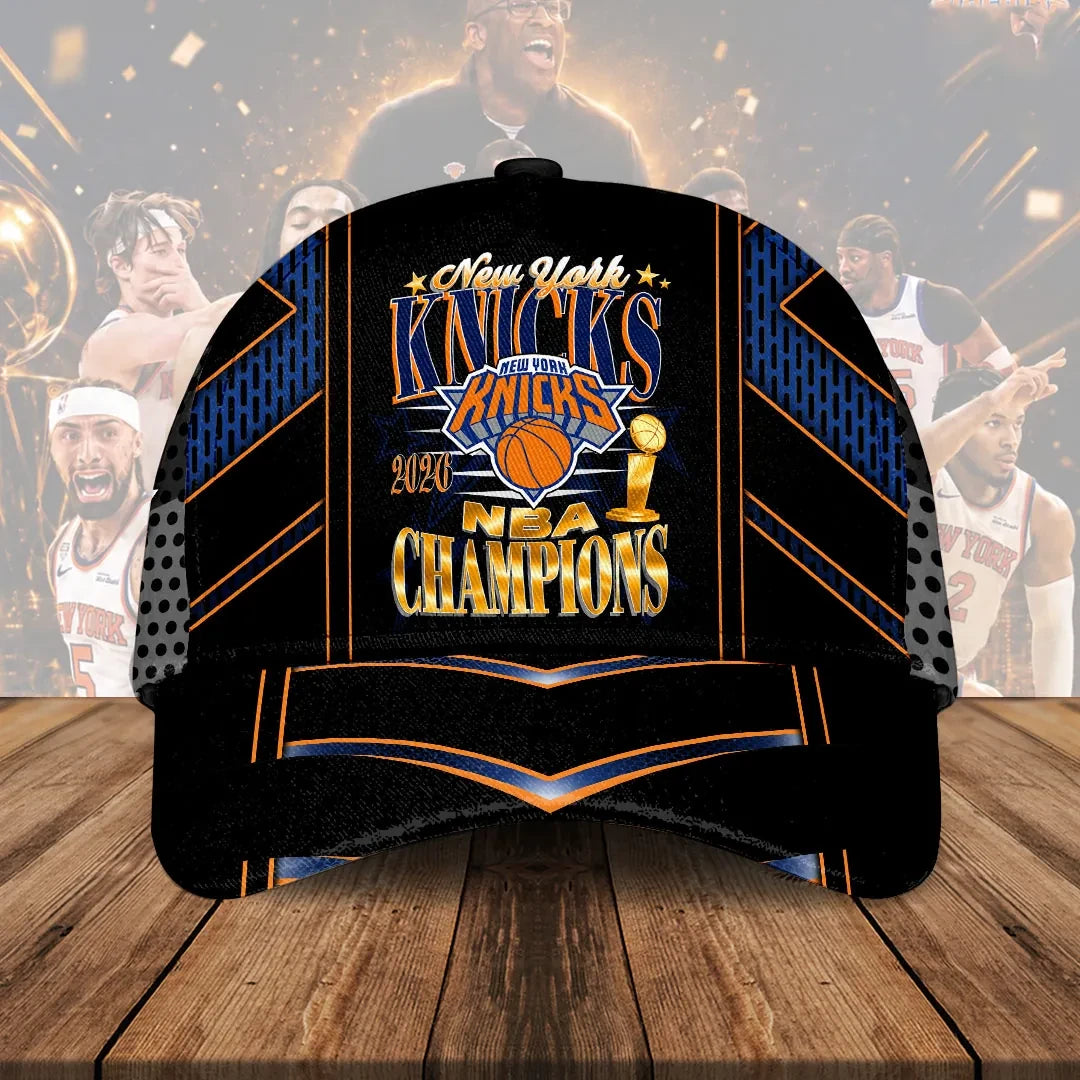NY Knicks Merch New York Knicks 2026 Finals Champions Hat Best Gifts For Basketball Lovers - Loomnari