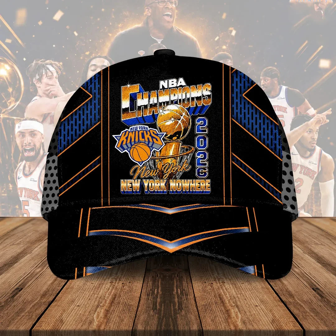 NY Knicks Merch New York Knicks 2026 Finals Champions Hat Gift For Basketball Lover - Loomnari