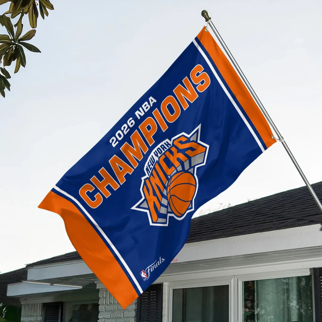 New York Knicks Finals Champions 2026 Flag New York Basketball Flag Gifts For Fans - Loomnari