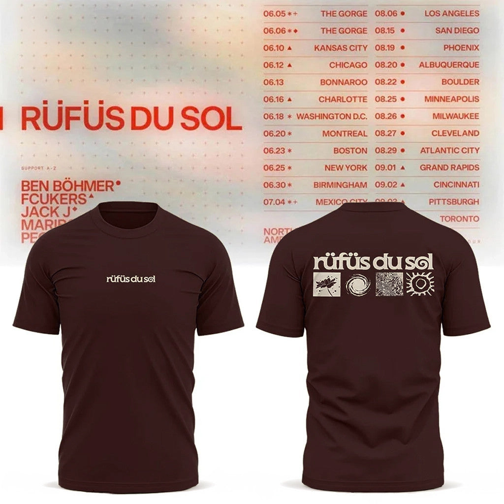 Rufus Du Sol Merch 2026 RDS North America Tour T-Shirt Rufus Du Sol Shirt Gift For Brothers - Loomnari