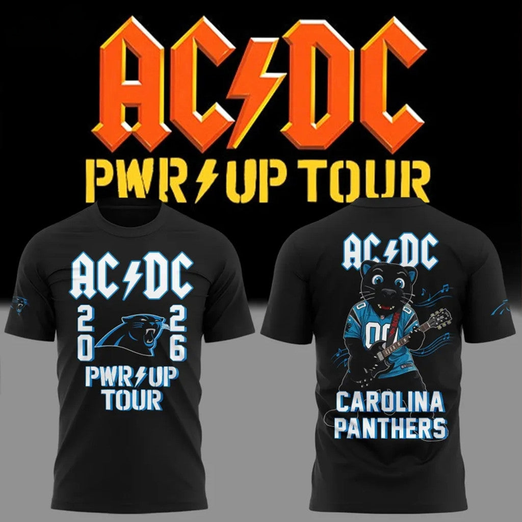 Florida Panthers X AC DC Power Up Tour 2026 T-Shirt AC DC Merch Gifts For Band Fans - Loomnari