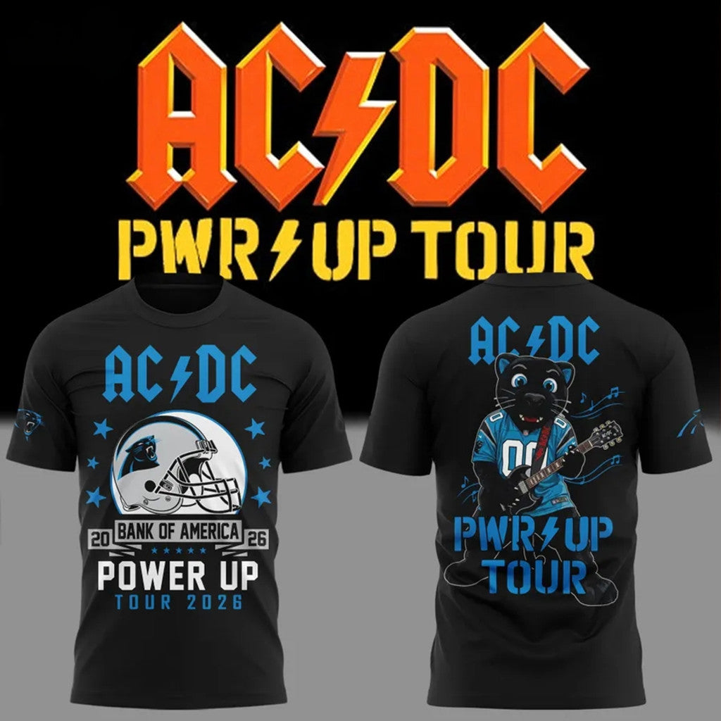 Florida Panthers X AC DC Power Up Tour 2026 T-Shirt AC DC Pwr Up Tour Merch Rock Fan Gifts - Loomnari