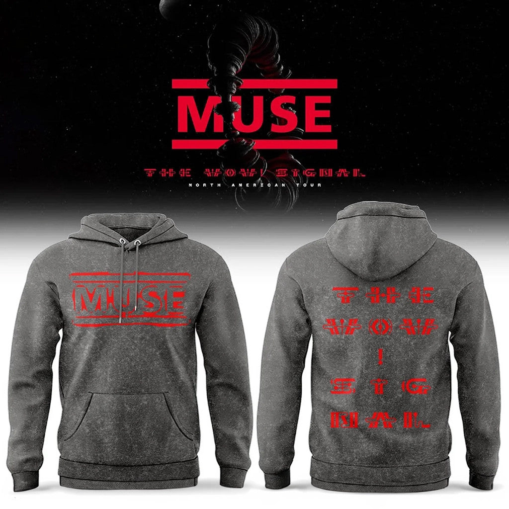Muse The Wow Signal North American Tour 2026 Hoodie Muse Tour Merch Gifts For Rock Fans - Loomnari