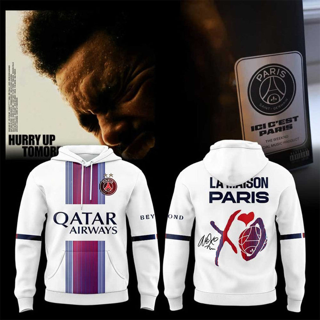 La Maison Paris PSG X XO The Weeknd 2026 Hoodie The Weeknd Concert Merch Gift For Fans - Loomnari