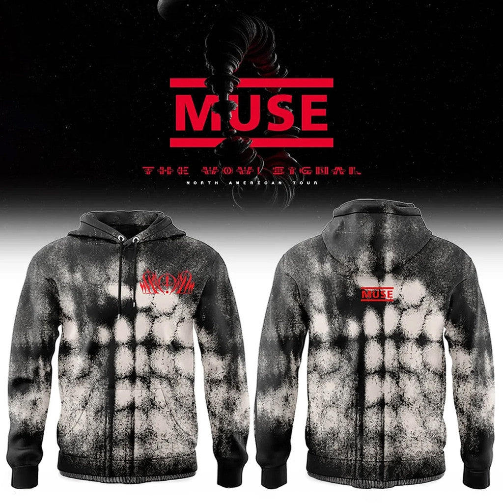 Muse Tour Merch Muse The Wow Signal North American Tour 2026 Hoodie Presents For Music Lovers - Loomnari