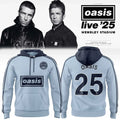 Oasis Live 25 London Wembley Stadium Hoodie Oasis Merch Gift For Rock Band Fans - Loomnari