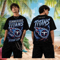 Custom Tennessee Titans 2026 Titan Up 2026 Retro T-Shirt Titans Merch Football Game Day Gifts - Loomnari
